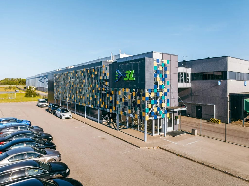 Via 3L Estonia warehouse aerial view