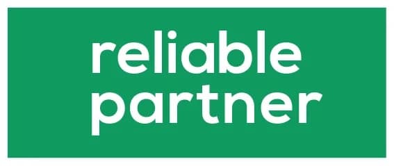 reliable partner logo green ekspedeerimine maanteevedu merevedu lennuvedu raudteevedu projektiveod edastamisteenus vastutuskindlustus Rahvusvaheline transport hea teada